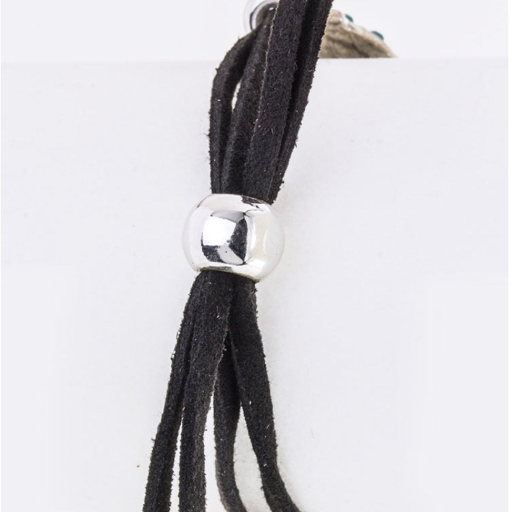 Feather Drawstring Cuff - Picture 3 of 5